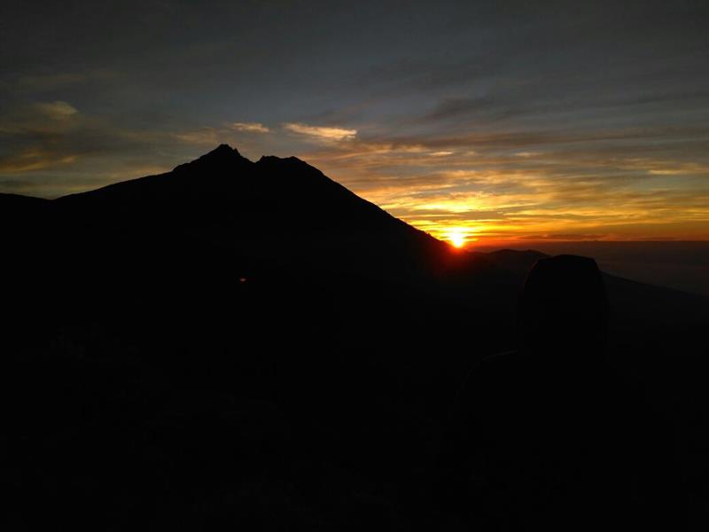 Sunrise on Tetebatu Crater Rim
